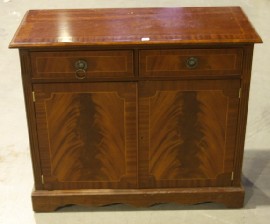 Appraisal: A reproduction two door cabinet cm wide cm deep cm