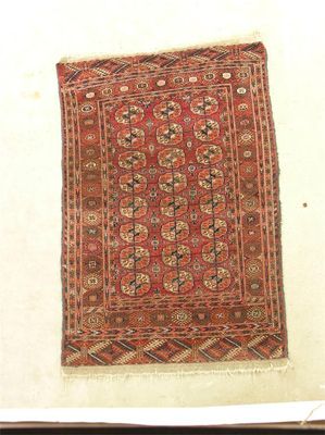 Appraisal: A Tekke Turkmen rug Turkmenistan c x cm x in