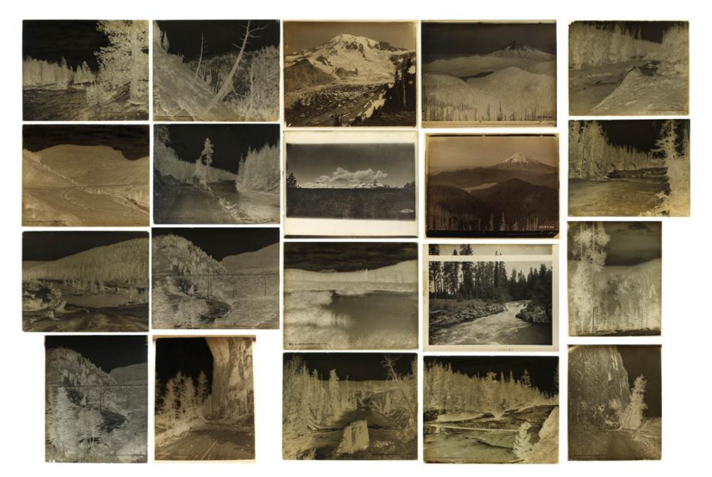 Appraisal: COLLECTION OF TWENTY GLASS NEGATIVES including Castle Rock Mt St