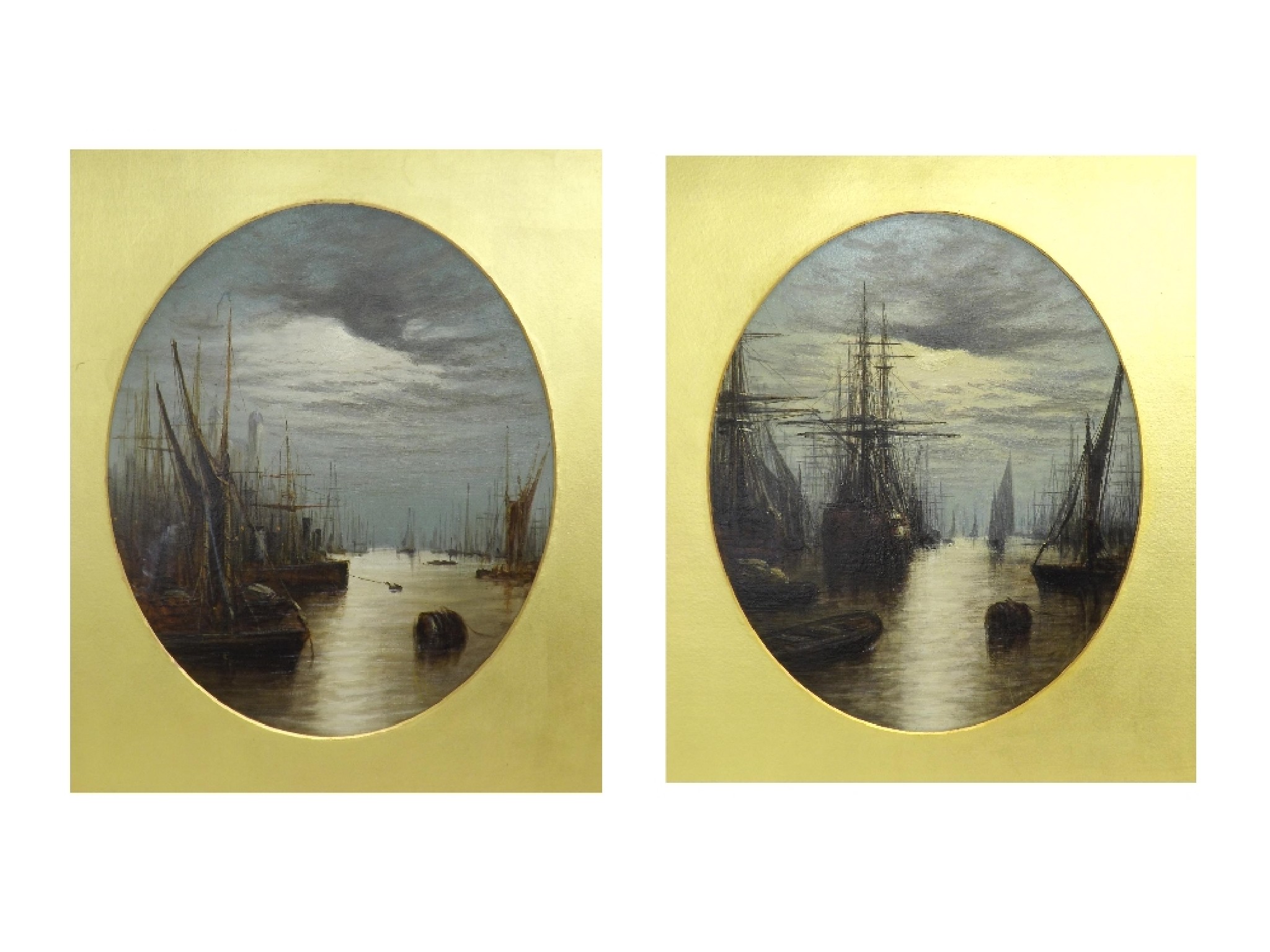 Appraisal: Attributed to Francis Maltino - - Shipping on the Thames