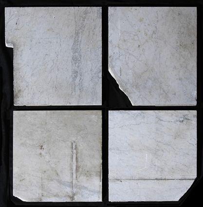 Appraisal: GROUP OF MARBLE TILES Approx tiles primarily in square Christie's