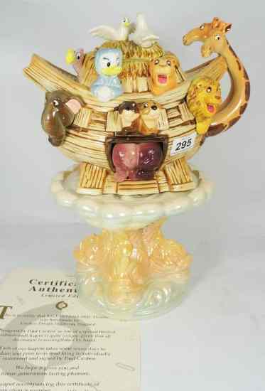 Appraisal: Paul Cardew Character Tea Pot Disney Fantasia - Donalds Ark