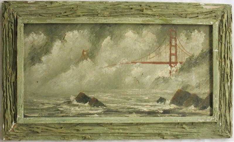 Appraisal: CHARLES KNAUFF OIL ON BOARD California Washington - South Shore