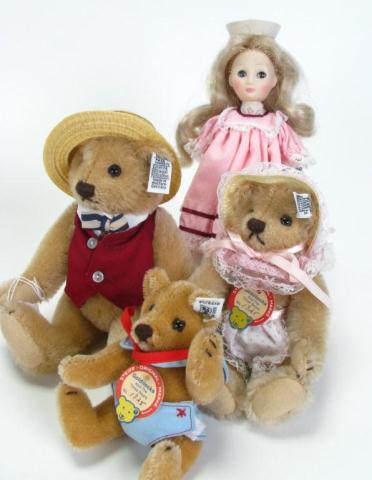 Appraisal: Suzanne Gibson Steiff Goldilocks and the Three Bears Set Limited