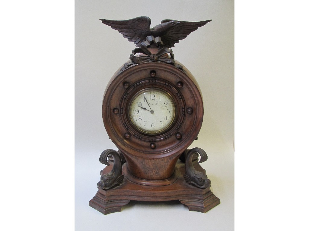 Appraisal: A French propellor mantle clock the case stamped Drawing No