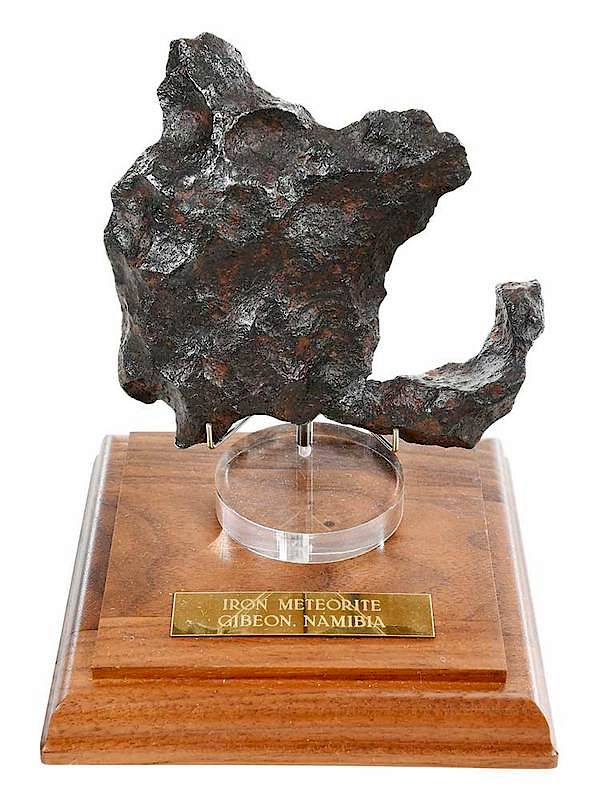 Appraisal: Gibeon Namibia Iron Meteorite with Stand site discovered Great Nama