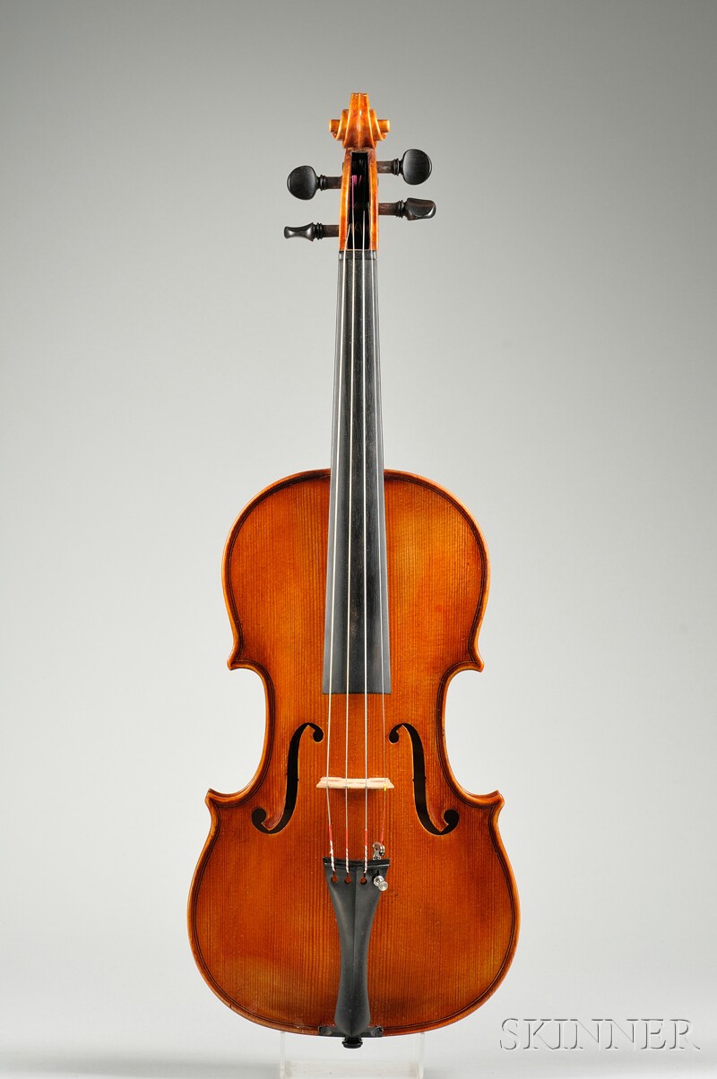 Appraisal: Modern Violin labeled ARCELASCHI length of back mm