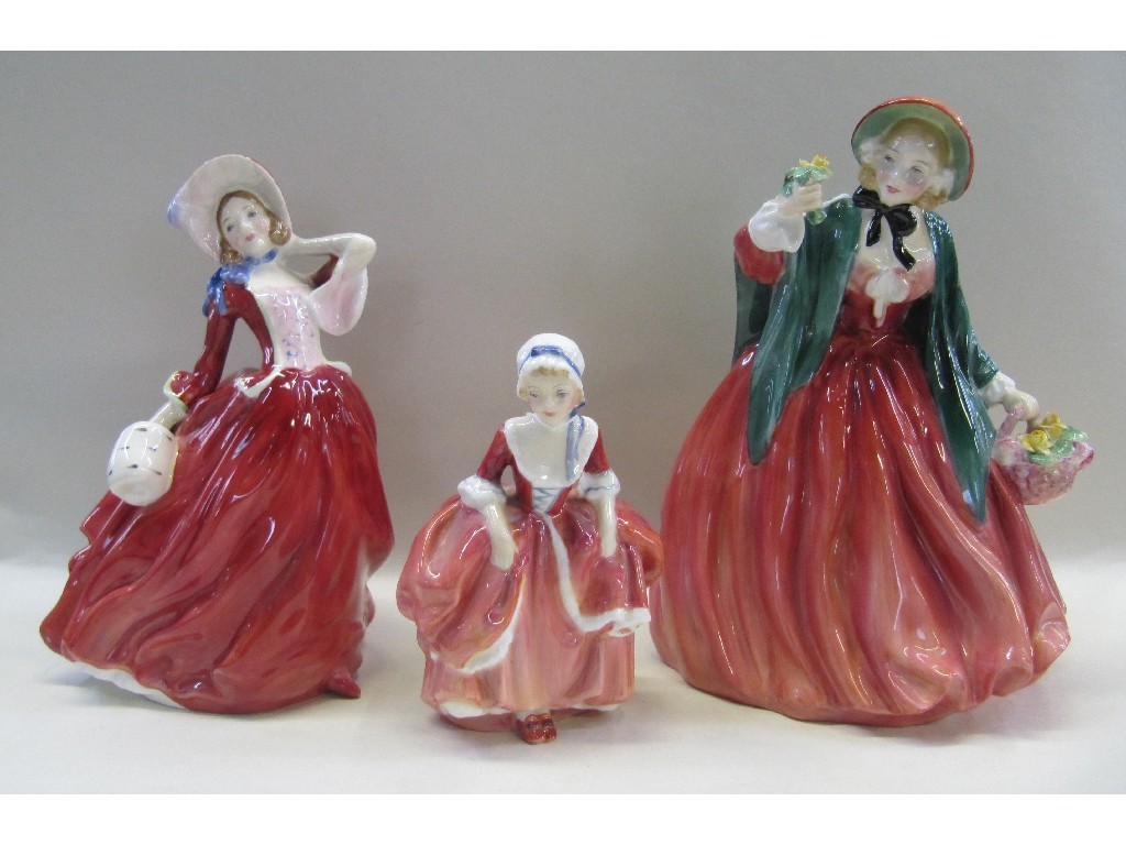 Appraisal: Three Royal Doulton ladies including Goody Two Shoes HN Autumn