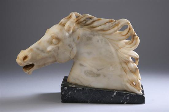 Appraisal: V VANNI Italian th century HEAD OF A STALLION signed