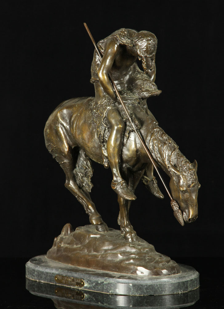 Appraisal: - After Fraser End of the Trail Bronze After James