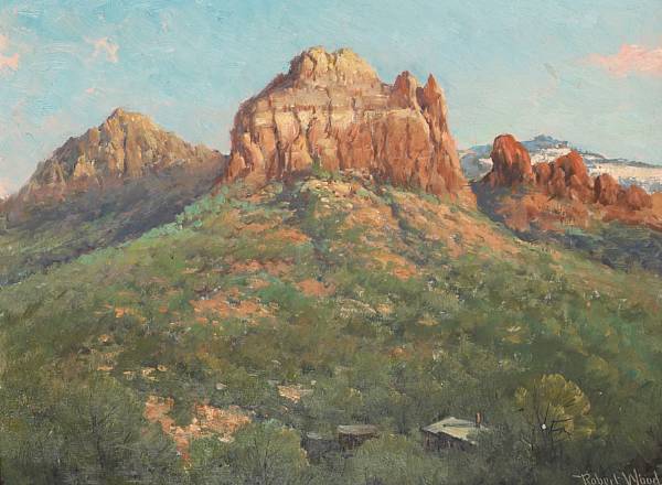 Appraisal: Robert Wood American British - Red Buttes signed and dated