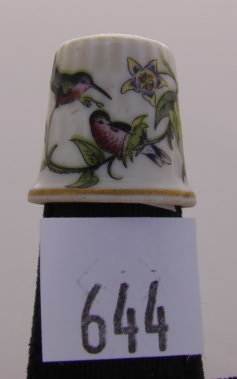 Appraisal: Kaiser West Germany thimble with bird design