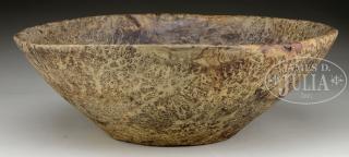 Appraisal: NATIVE AMERICAN HIGHLY FIGURED BURL BOWL Late th Early th