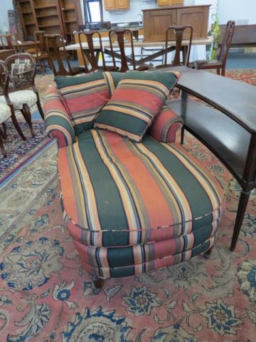 Appraisal: Upholstered Chaise Lounge Chair