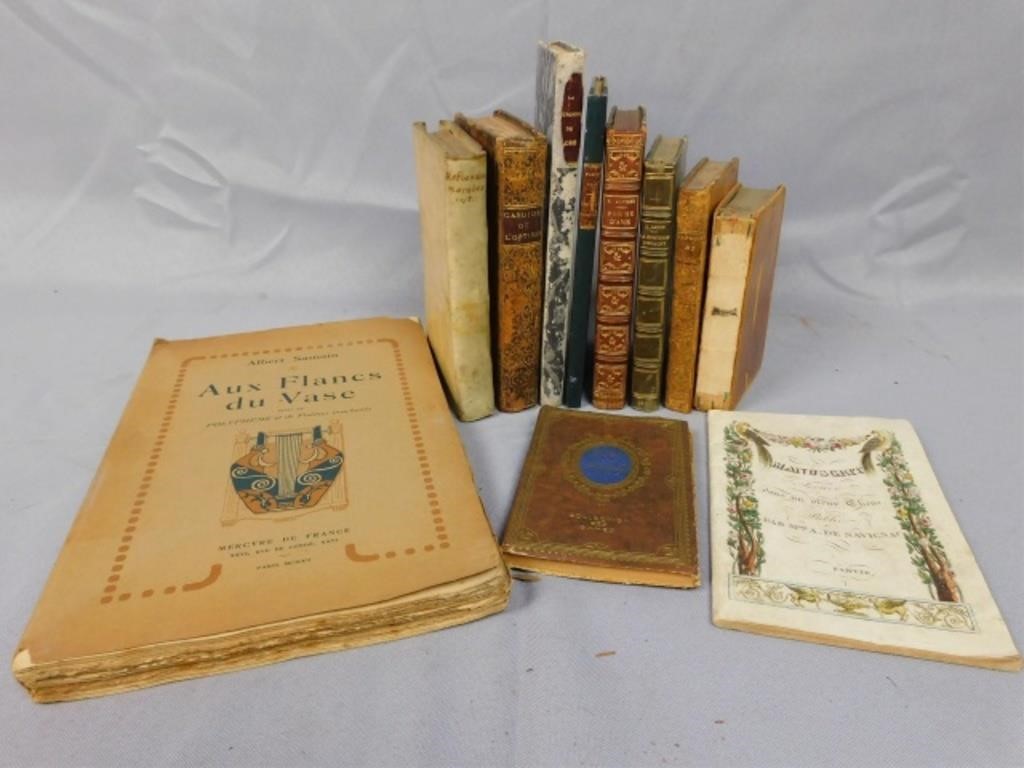 Appraisal: FRENCH BOOKS WITH DATES RANGING FROM to To include Reflexions