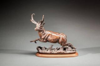 Appraisal: David LeRoy Schaefer Pronghorn signed and dated D Schaefer '