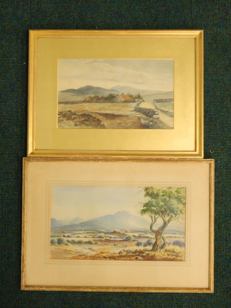 Appraisal: George Farell Evening in the Mournes watercolour cm x cm