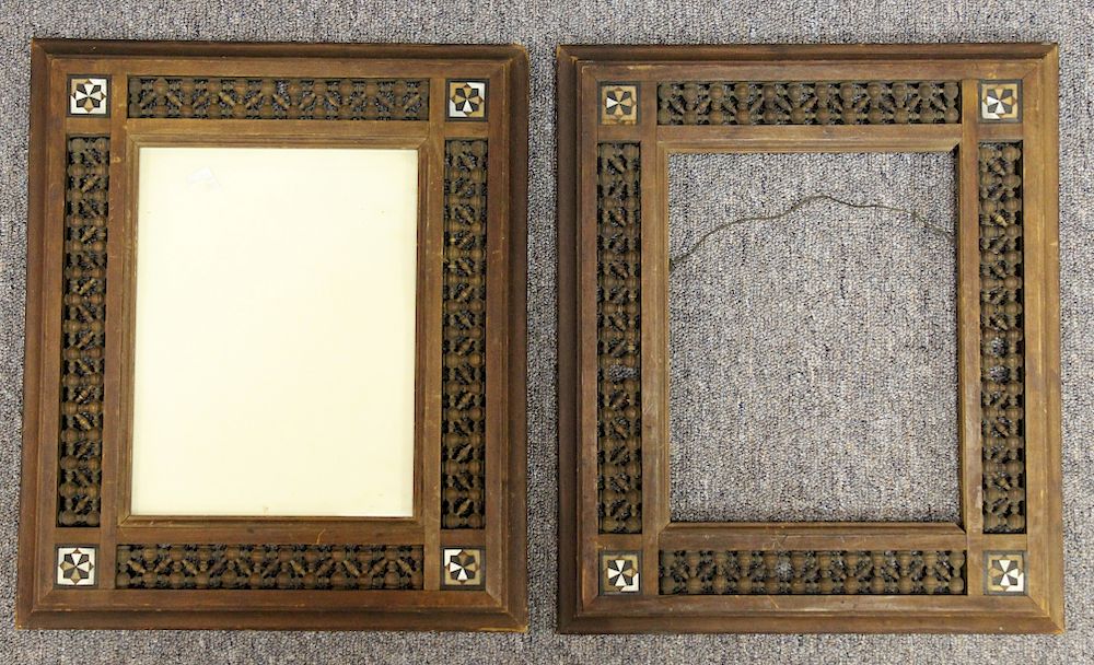 Appraisal: Pair of Chinese Export Picture Frames Pair of Chinese Export