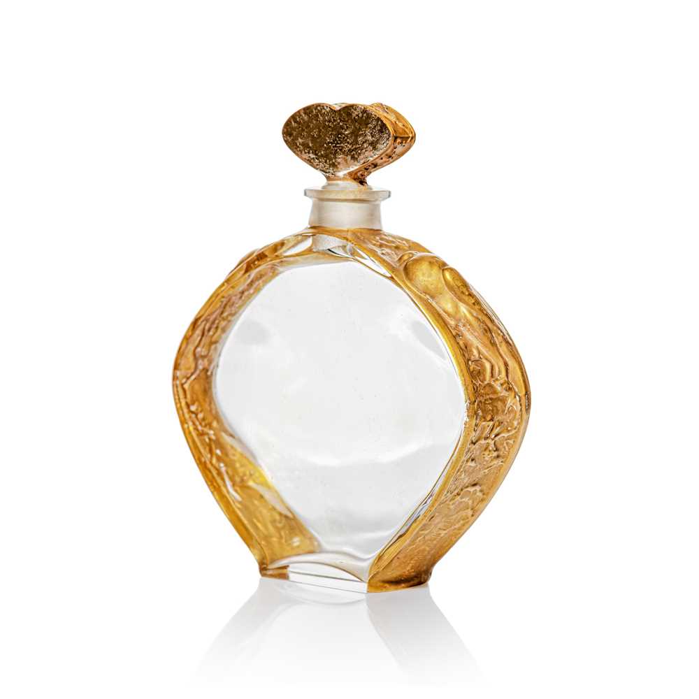 Appraisal: REN LALIQUE FRENCH - NIOB SCENT BOTTLE VIOLET designed clear