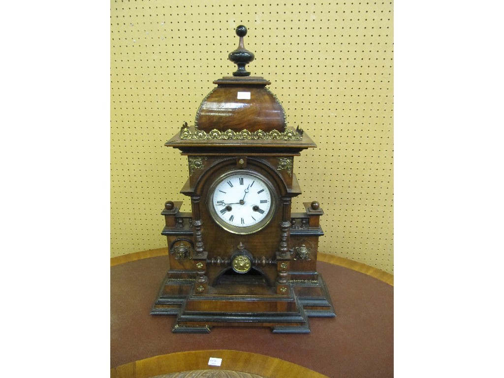 Appraisal: Late Victorian gilt and ebonised decorated bracket clock