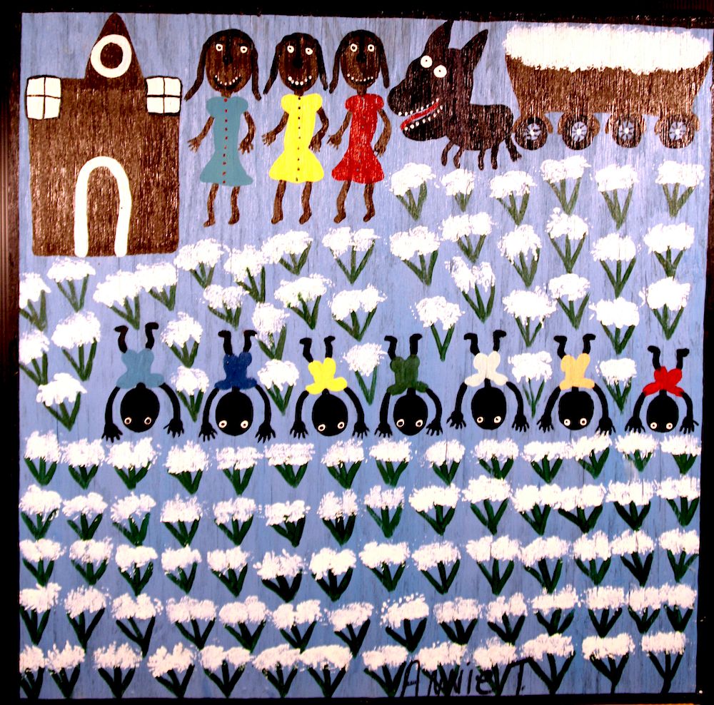 Appraisal: Outsider Art Annie Tolliver My Seven Brother Picking Cotton Me