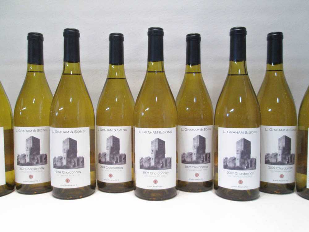 Appraisal: EIGHTY-EIGHT BOTTLES OF VINTAGE CALIFORNIA CHARDONNAY L Graham Sons Artisan