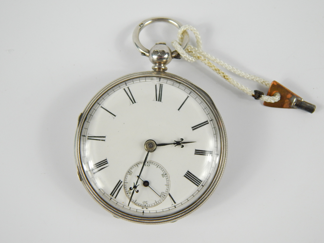 Appraisal: A Victorian silver cased open faced pocket watch key wind