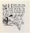 Appraisal: GOLDEN COCKEREL PRESS Chaucer Geoffrey The Canterbury Tales Wood-engraved borders