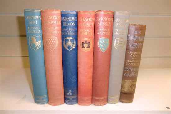 Appraisal: MAXWELL D Six books from the Unknown series Sussex Kent