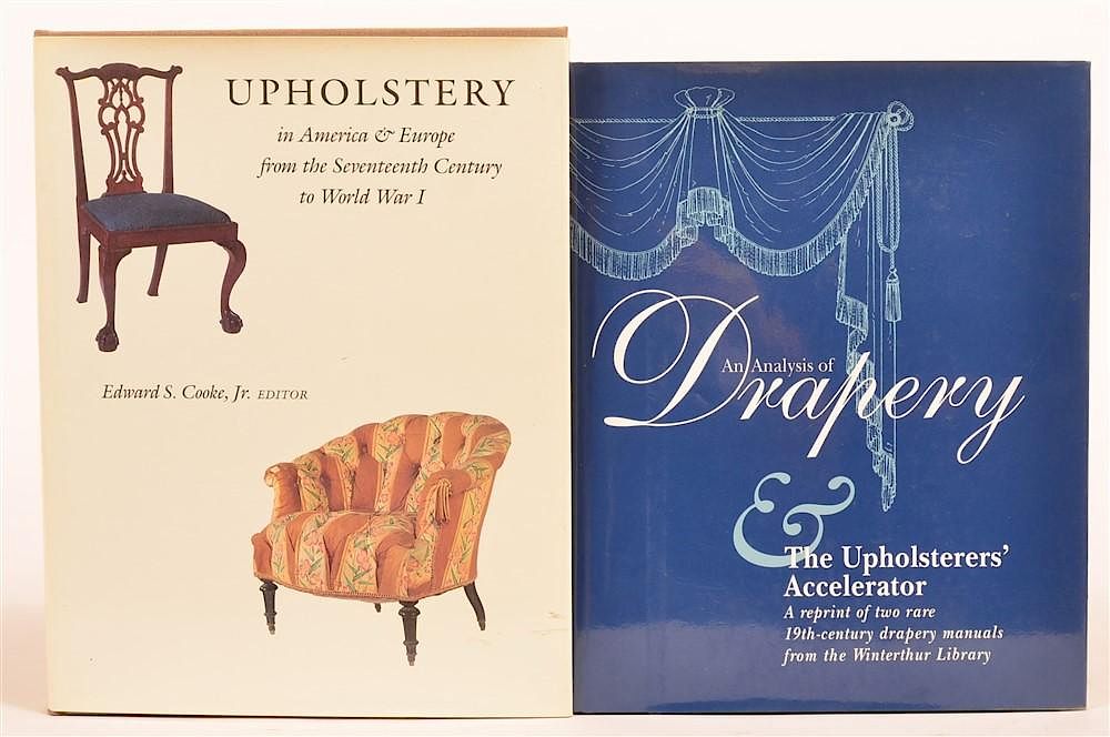 Appraisal: vols Books on Early Upholstery Drapery Cooke ed Upholstery in