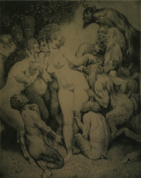 Appraisal: Norman Lindsay - Venus in Arcady facsimile etching signed 'Norman