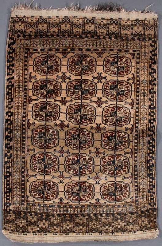 Appraisal: CONTEMPORARY TURKOMAN TEKKE PATTERN ORIENTAL RUG A CONTEMPORARY TURKOMAN TEKKE