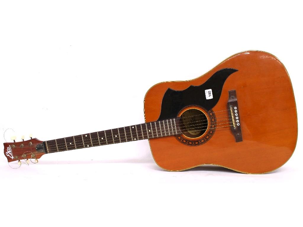 Appraisal: Eko acoustic guitar together with a Japanese twelve string acoustic