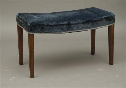 Appraisal: George III-Style Mahogany Bench