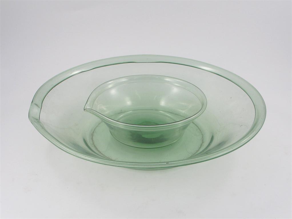 Appraisal: A massive glass skimming bowl