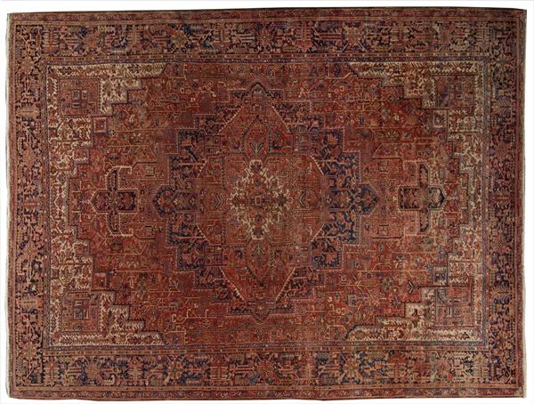 Appraisal: HERIZ RUG Persian ca ' x ' cm x cm