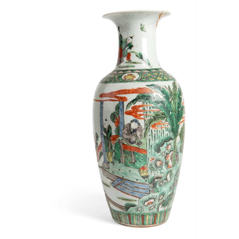 Appraisal: WUCAI 'ROMANCE OF THE WESTERN CHAMBER' VASE QING DYNASTY TH