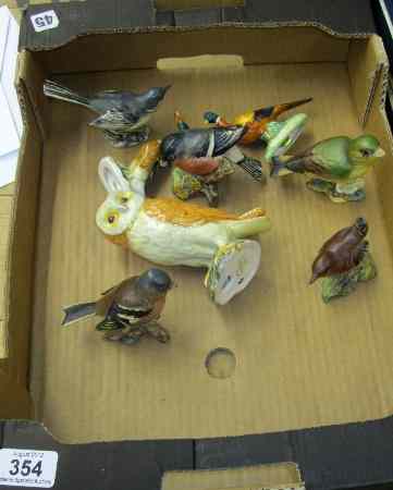 Appraisal: A collection of Beswick Birds to include Chaffinch Grey Wagtail