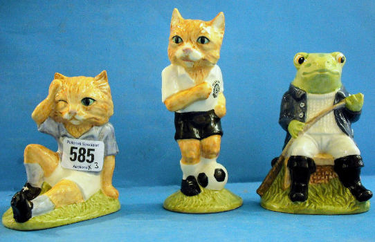 Appraisal: Beswick Footballing Felines Collection Dribble FF Mee-ouch FF Fly Fishing