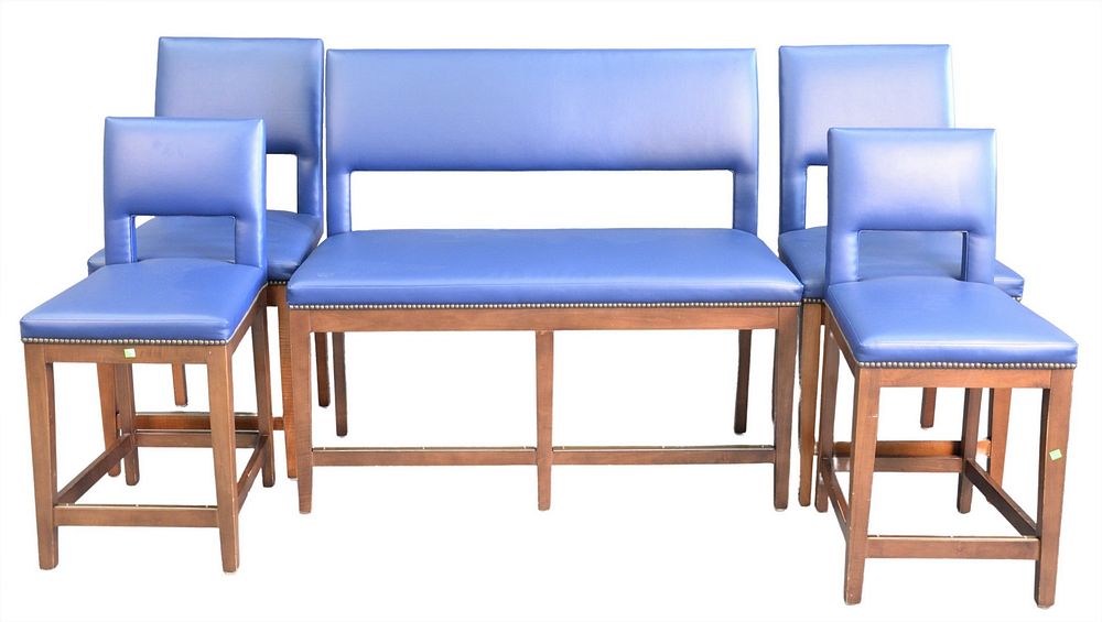 Appraisal: Robert Allen Furniture Five Piece Lot to include a bench