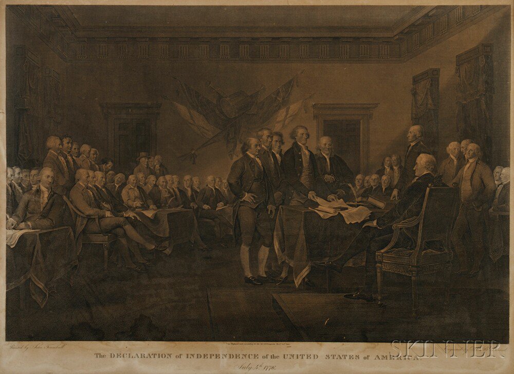 Appraisal: The Signing of the Declaration of Independence After John Trumbull