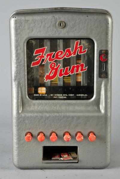 Appraisal: Fresh Gum Dispenser Description Working Manufactured by Stoner Manufacturing Company