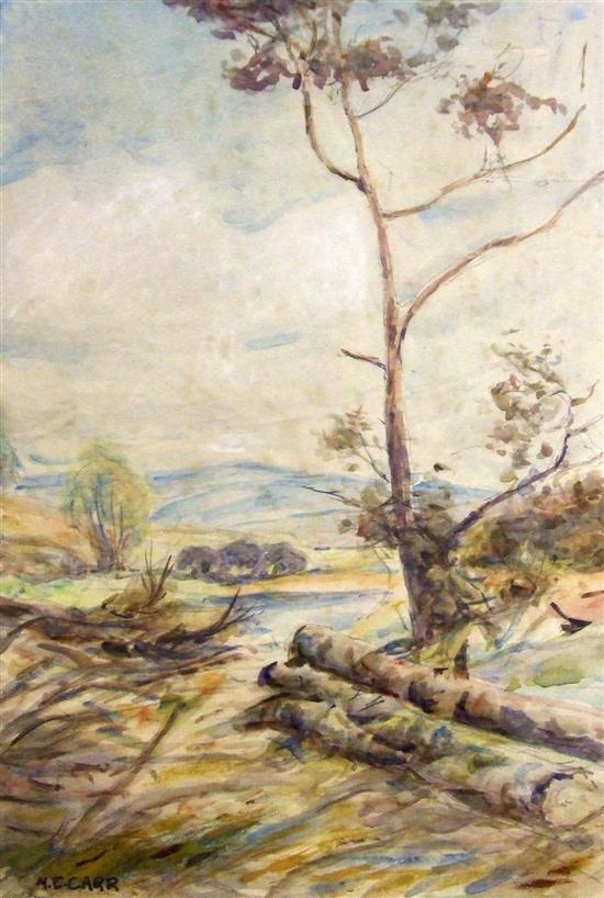 Appraisal: Emily M Carr Canadian - 'Glade Scene' signed watercolour x