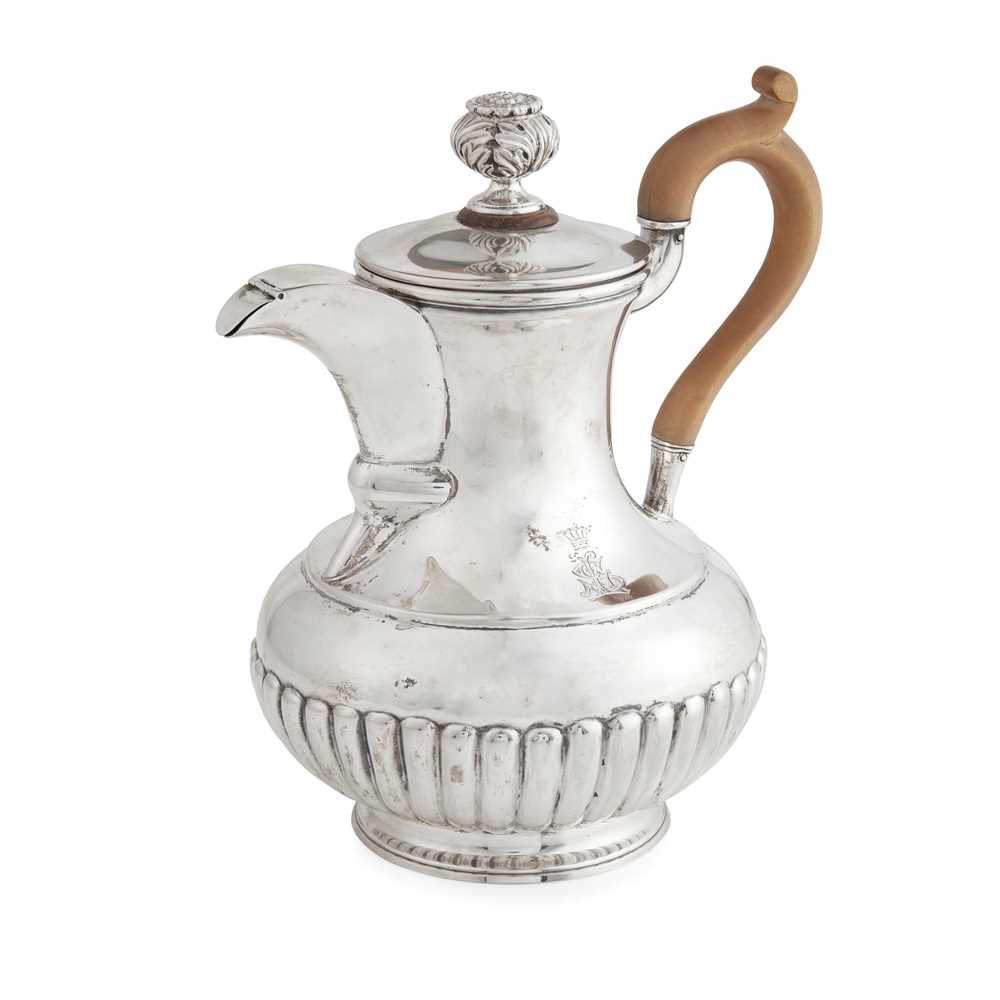 Appraisal: AN EARLY TH-CENTURY AUSTRIAN COFFEE POT marked with Viennese cross-shield