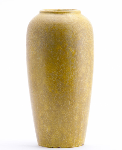 Appraisal: MERRIMAC Ovoid vase covered in an unusual frothy yellow matte