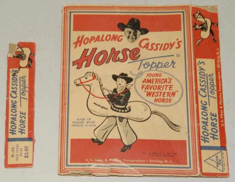 Appraisal: Hopalong Cassidy Blowup Topper the Horse Very scarce Vintage Includes