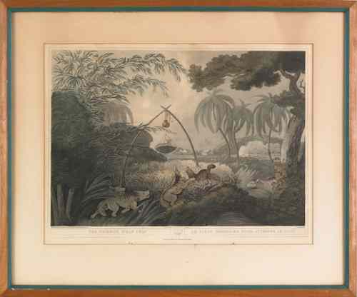 Appraisal: Two English engravings after Samuel Howitt published titled The Common