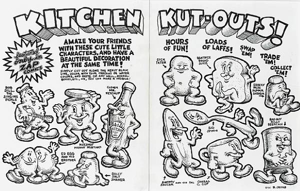 Appraisal: n a Robert Crumb American b Kitchen Kut-Outs pen and