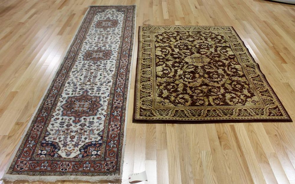 Appraisal: Vintage and Finely Hand Woven Carpets To inc a runner