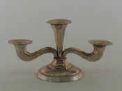 Appraisal: An Austrian standard silver three-light candelabrum maker's mark SR in